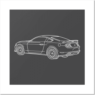 Mustang muscle car Posters and Art